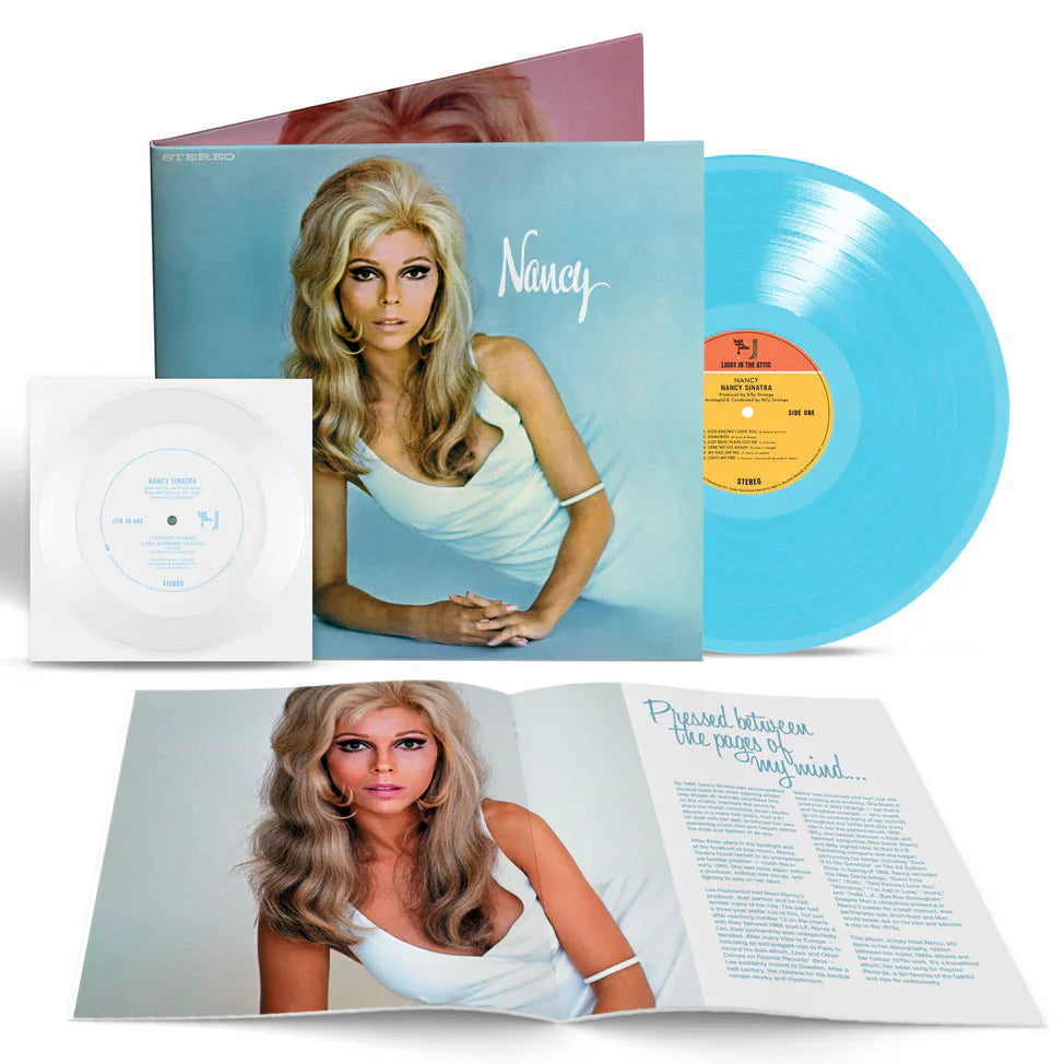 NANCY SINATRA - NANCY - BABY BLUE COLOR - VINYL LP + BONUS FLEXIDISC 7 SINGLE