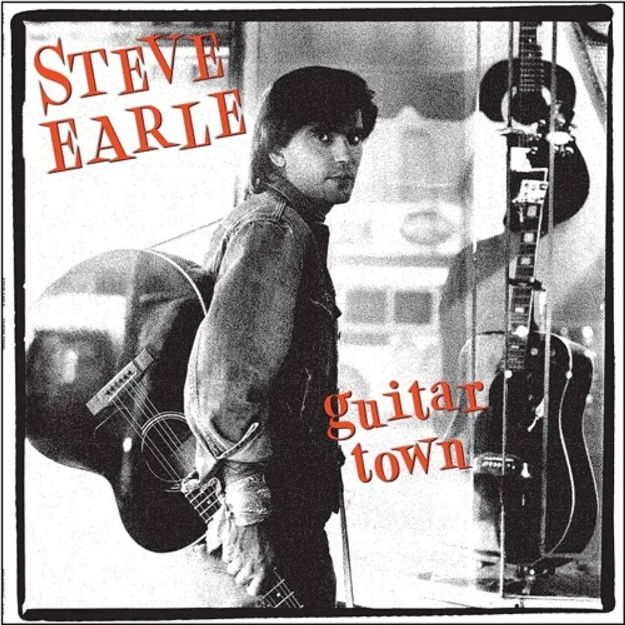 STEVE EARLE - GUITAR TOWN - VINYL LP