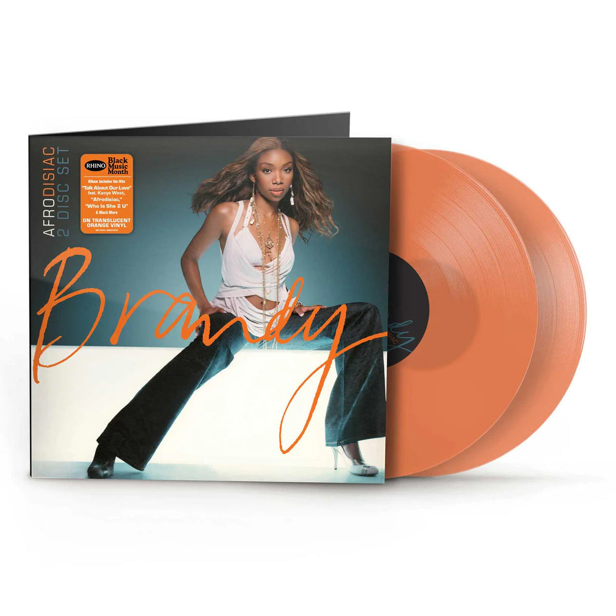 BRANDY - AFRODISIAC - ORANGE COLOR - 2-LP - VINYL LP