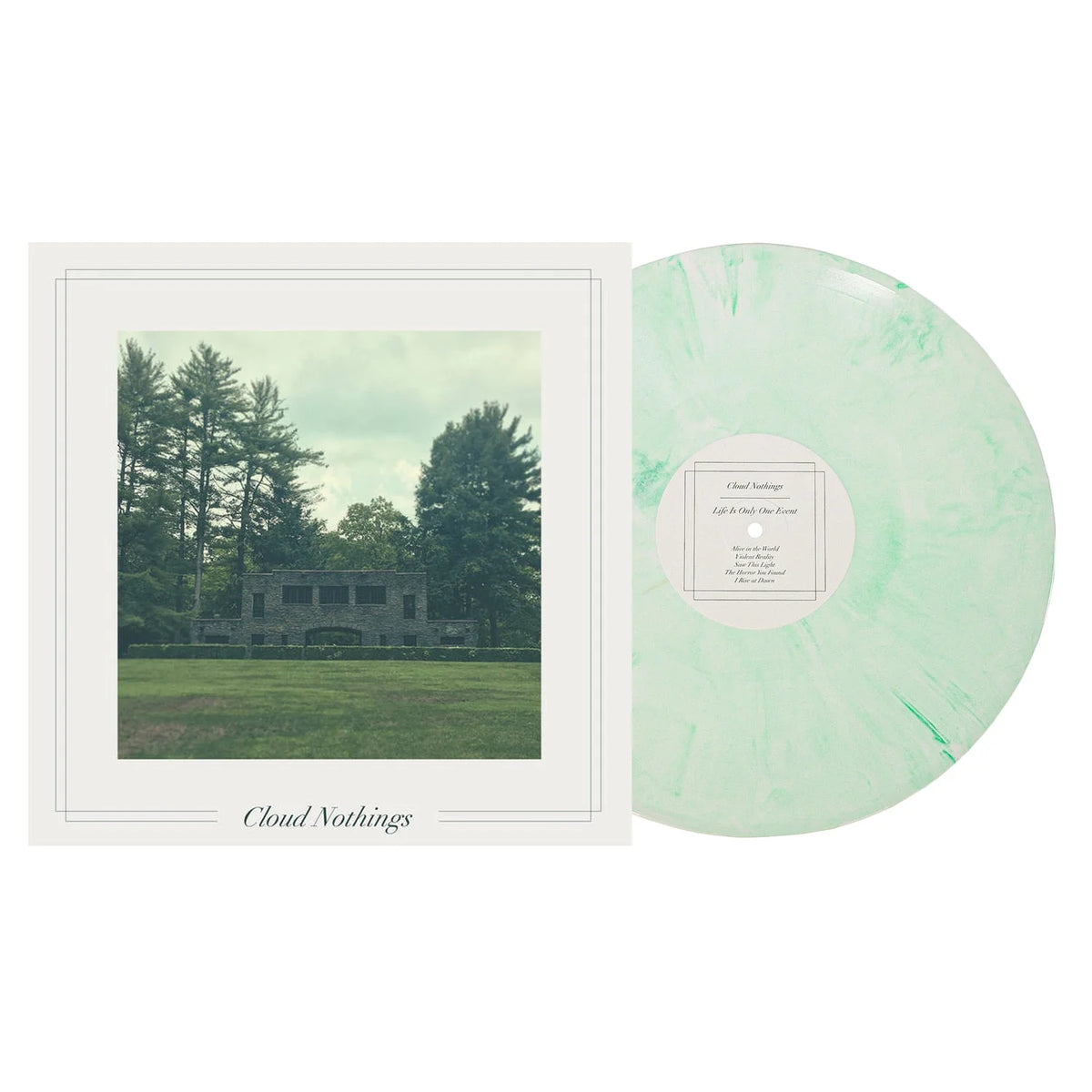 CLOUD NOTHINGS - LIFE IS ONLY ONE EVENT - GREEN APPLE CREAM COLOR - VINYL LP