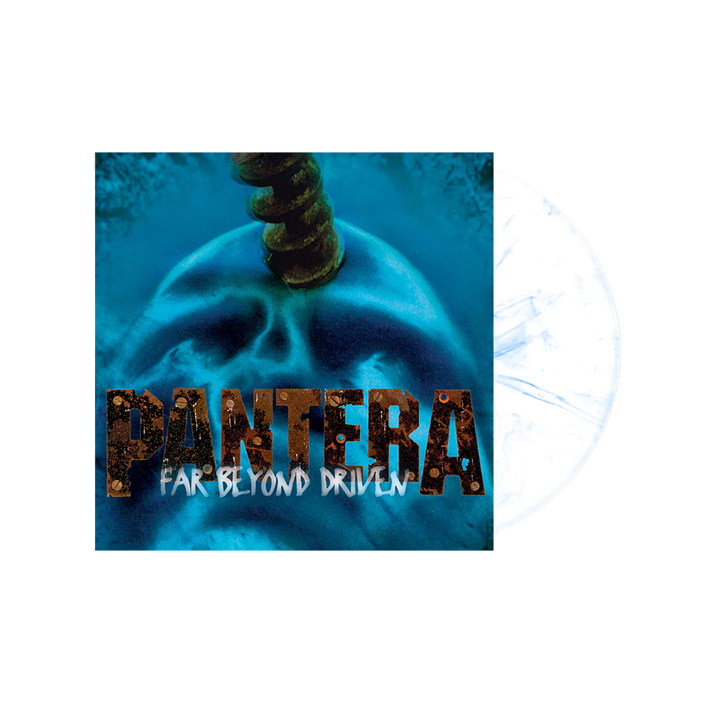 PANTERA - FAR BEYOND DRIVEN - BLUE & WHITE MARBLED COLOR - VINYL LP