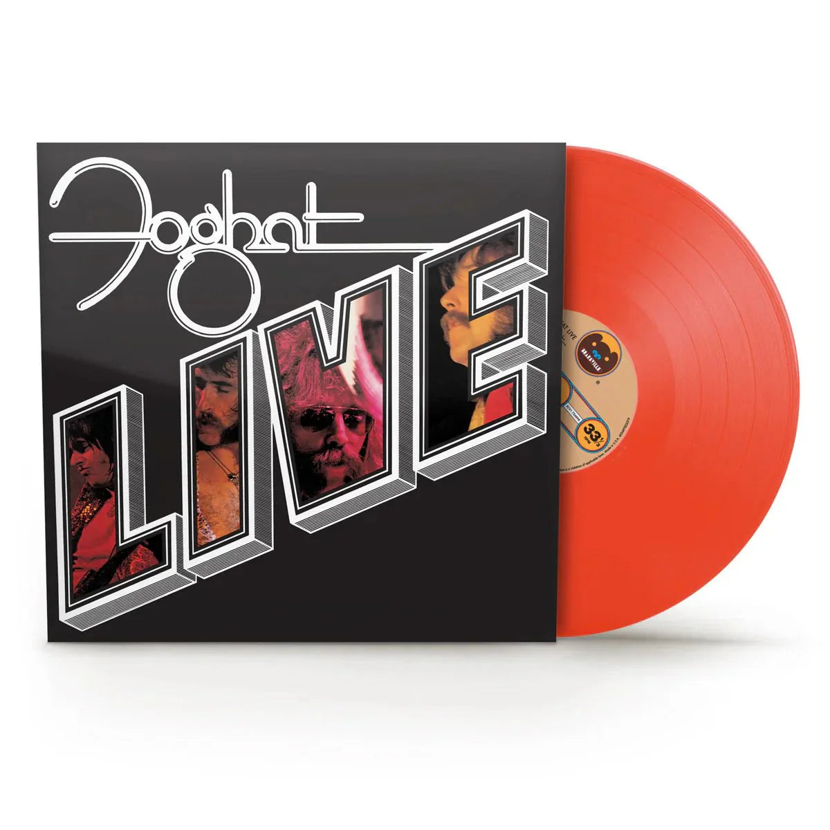 FOGHAT - FOGHAT LIVE - TRANSLUCENT ORANGE COLOR - VINYL LP