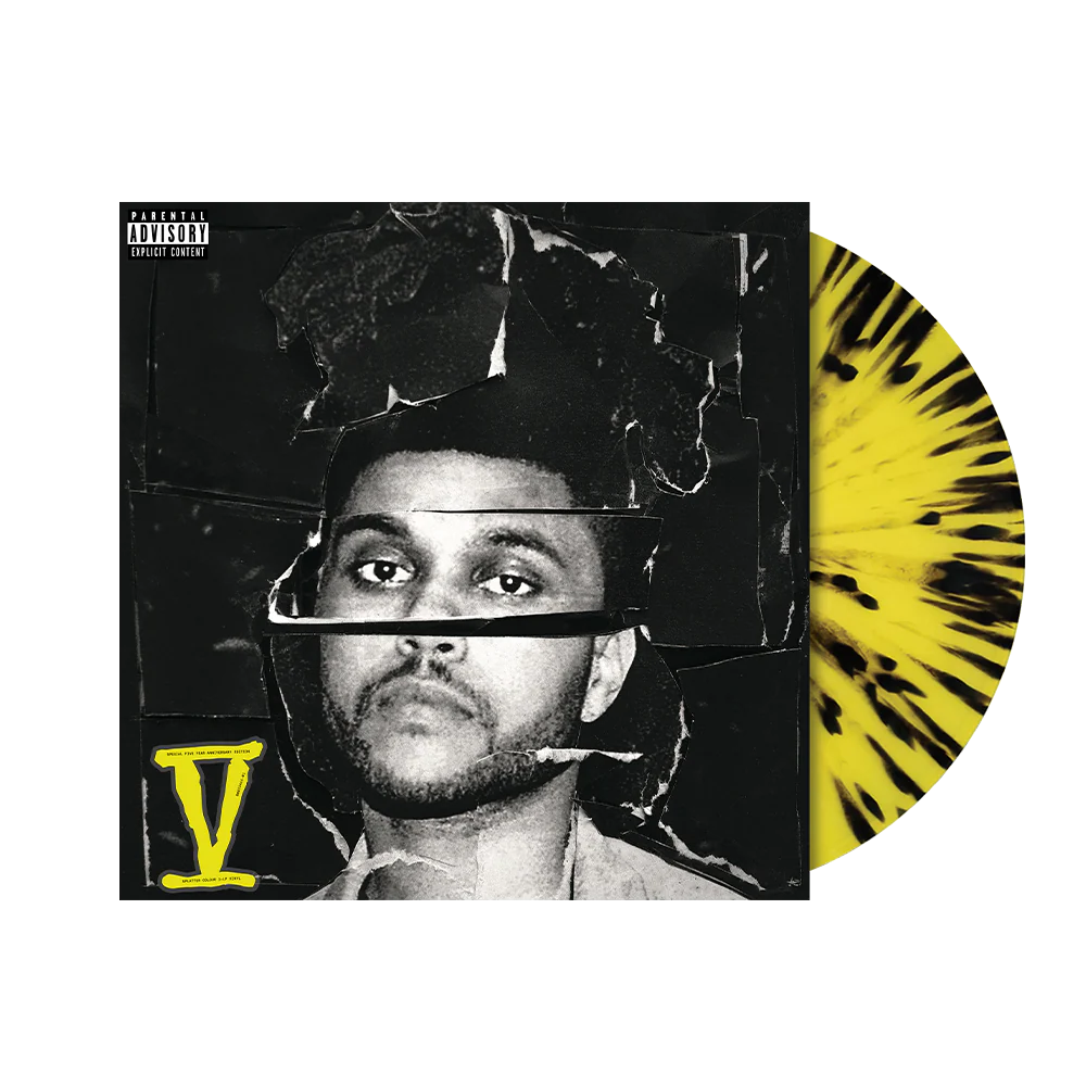 THE WEEKND - BEAUTY BEHIND THE MADNESS - YELLOW & BLACK SPLATTER COLOR - 2-LP - VINYL LP
