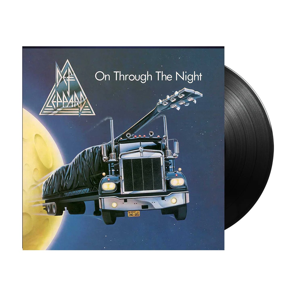 DEF LEPPARD - ON THROUGH THE NIGHT - BLACK COLOR - VINYL LP