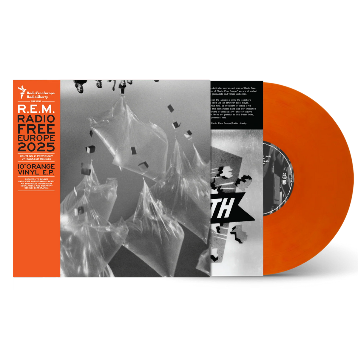 R.E.M. - RADIO FREE EUROPE 2025 - LIMITED INDIE EXCLUSIVE - ORANGE COLOR - 10 VINYL EP