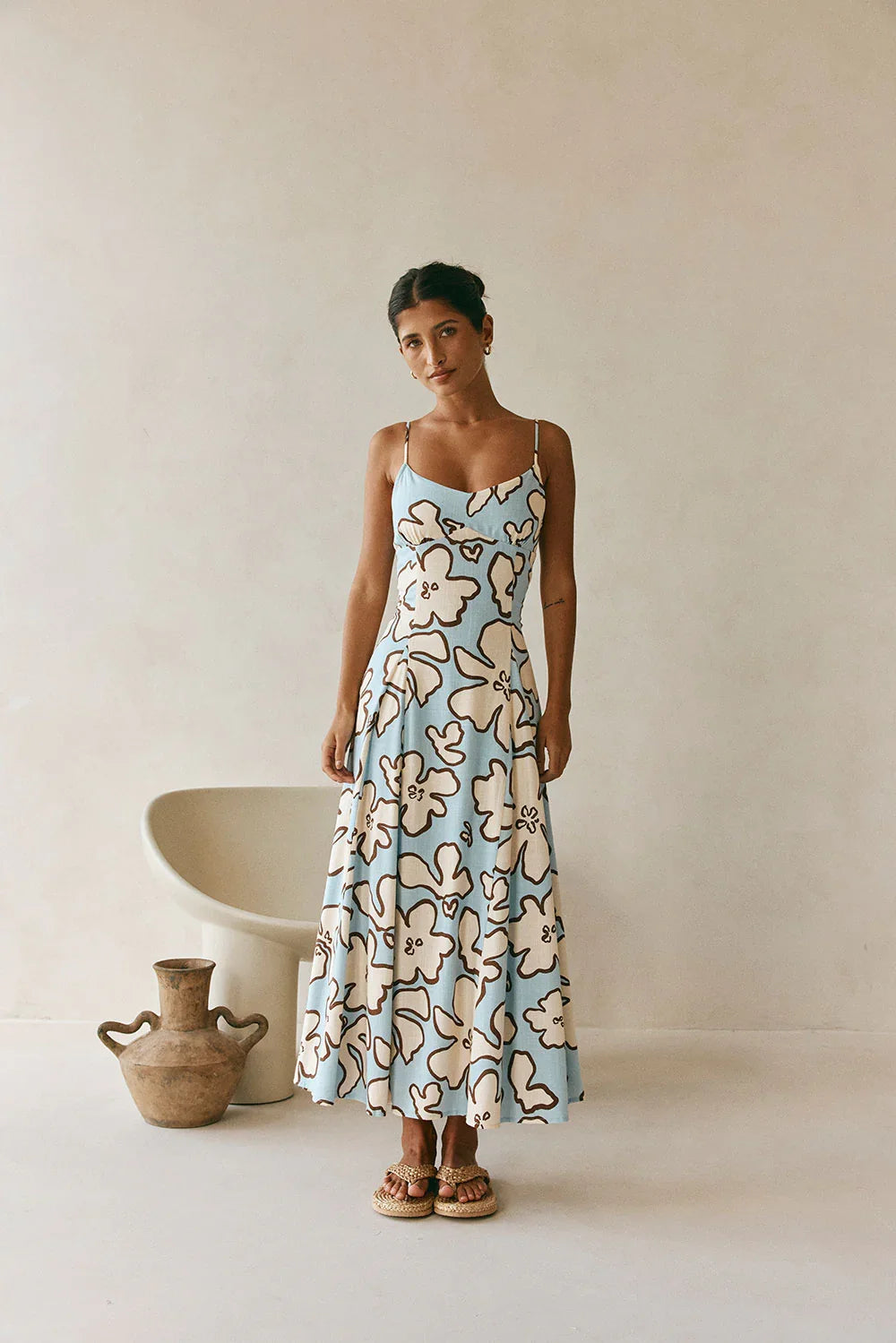 Seme Dress - Outline Floral