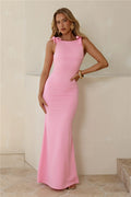 Effortless Drama Maxi Dress Pink