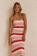 Anya Dress - Pink Stripe