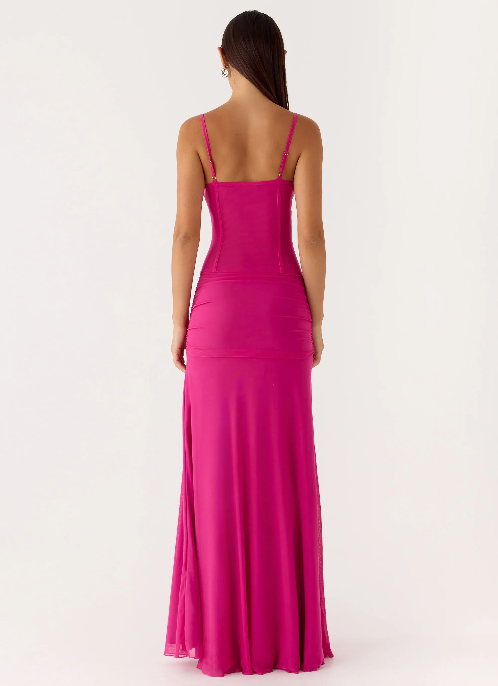 Viene Corset Maxi Dress - Fuchsia