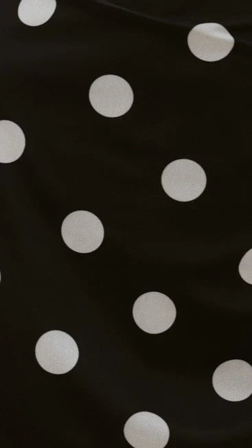 Sammie Mini Dress - Black/White Polka