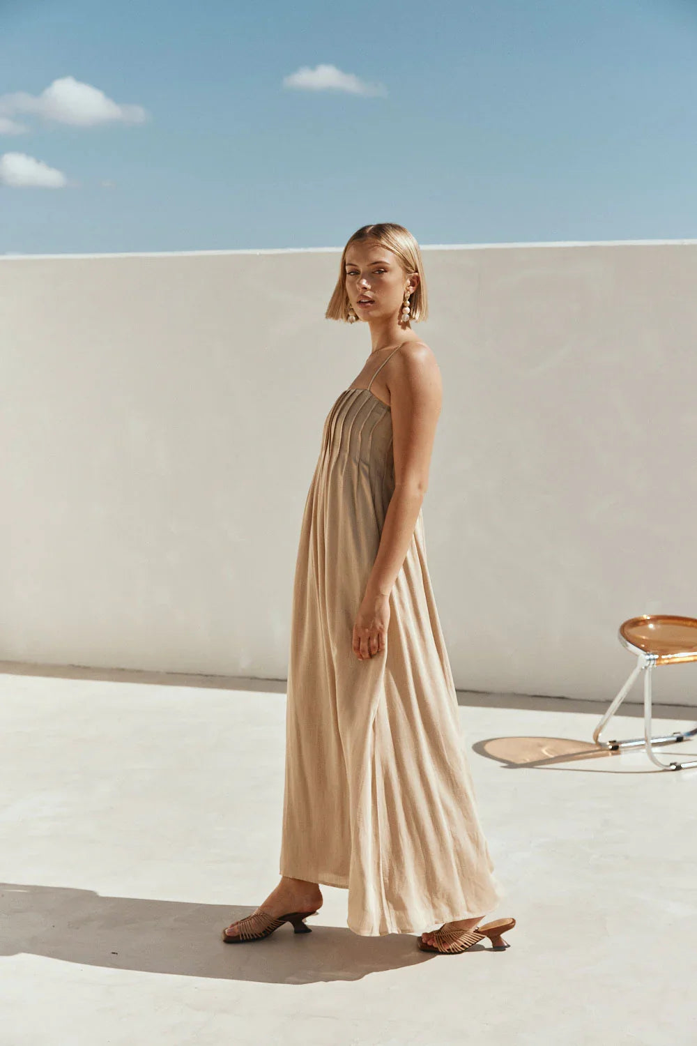Ada Dress - Tan