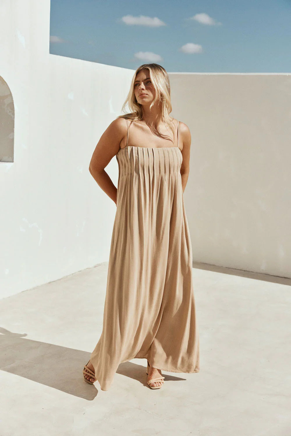 Ada Dress - Tan