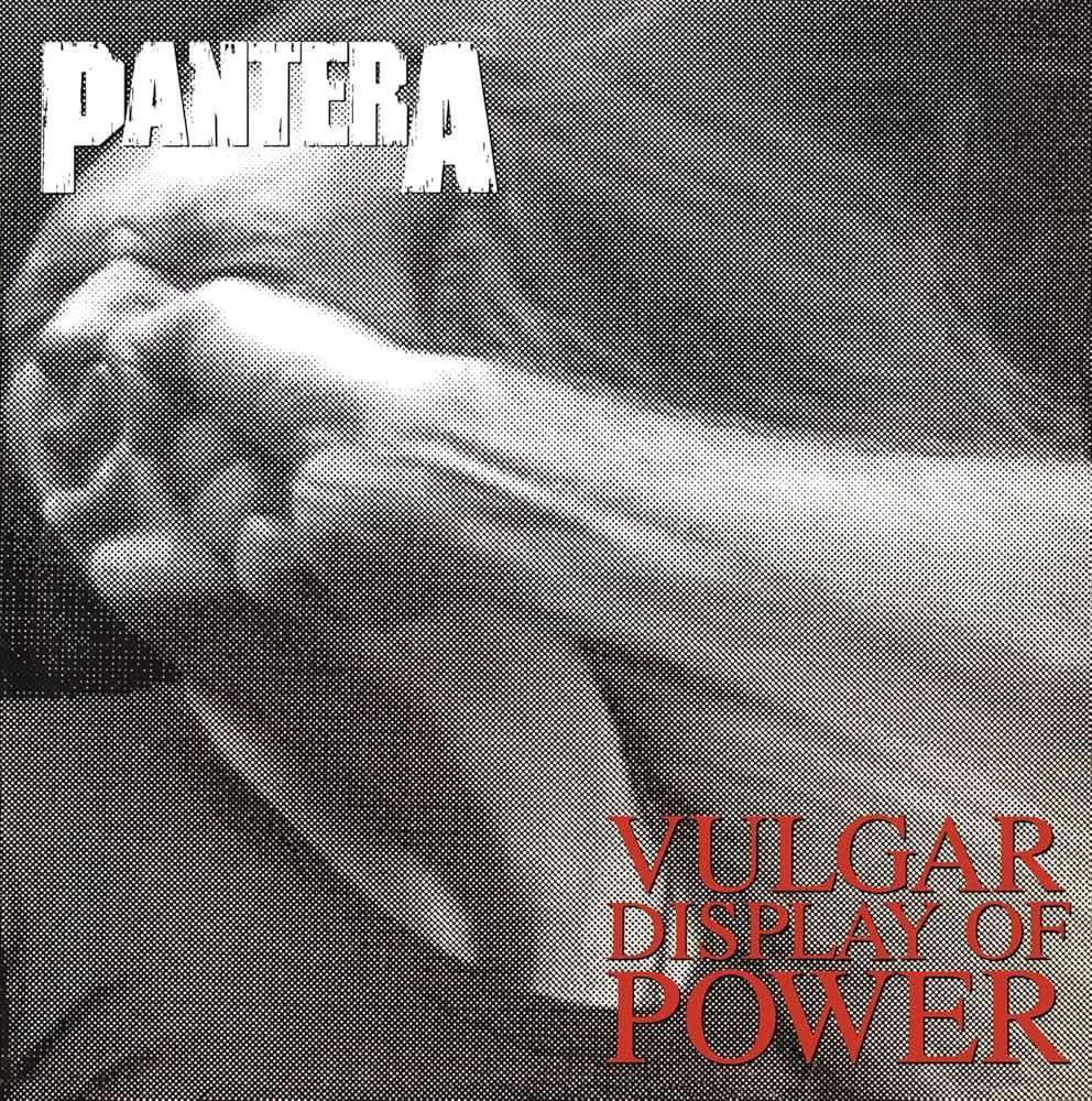 PANTERA - VULGAR DISPLAY OF POWER - BLACK/GREY COLOR - VINYL LP
