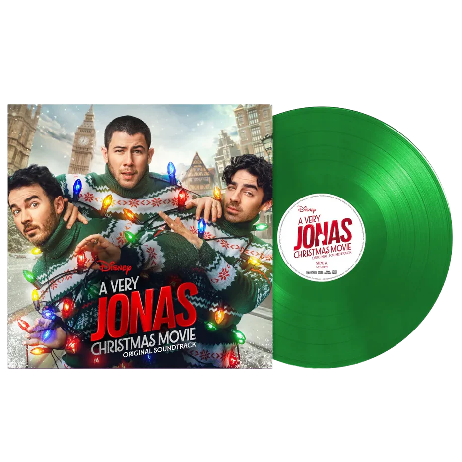 JONAS BROTHERS - A VERY JONAS CHRISTMAS MOVIE - ORIGINAL SOUNDTRACK - GREEN COLOR - VINYL LP