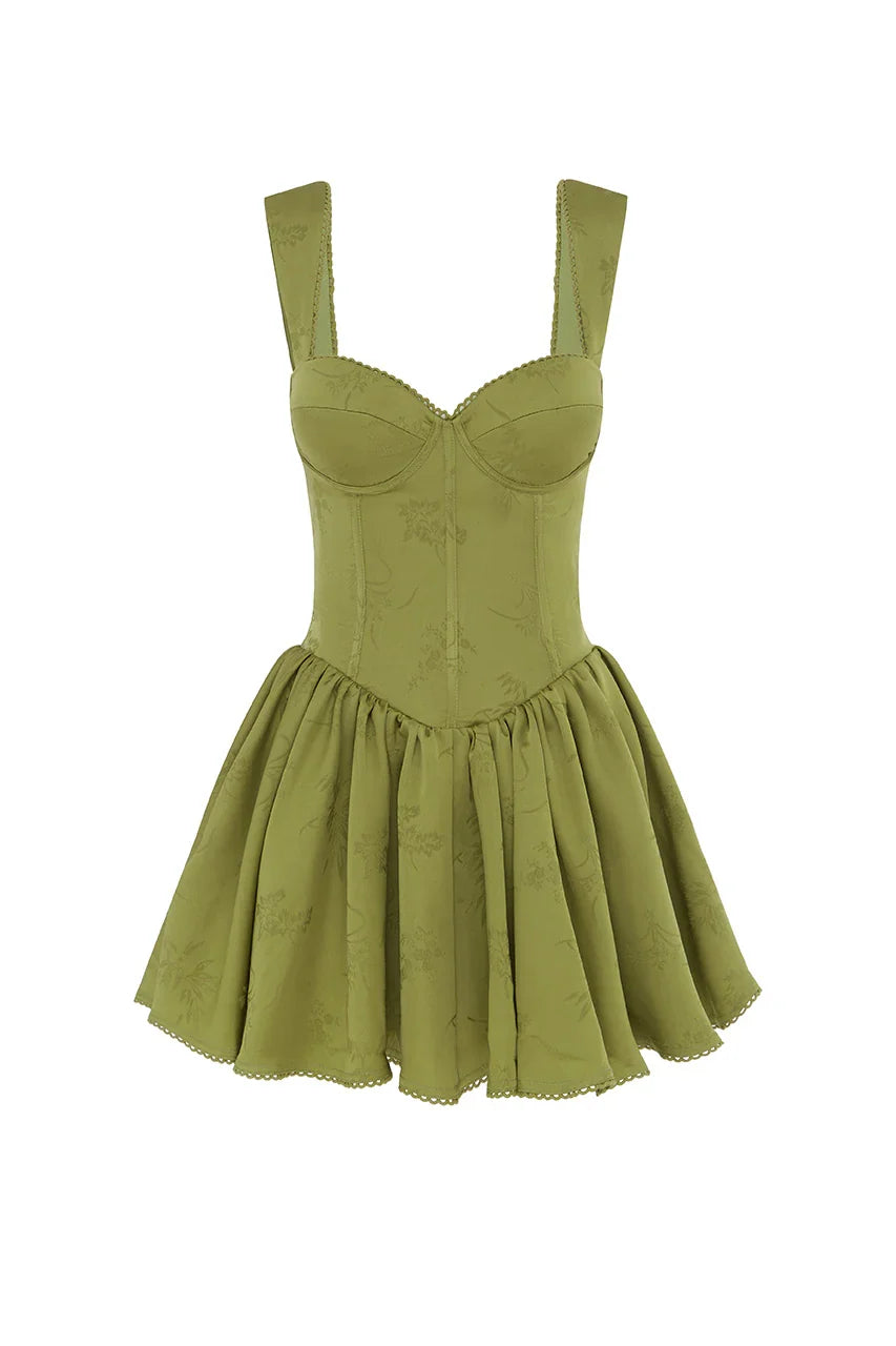 JOELLE MINI DRESS - LIME