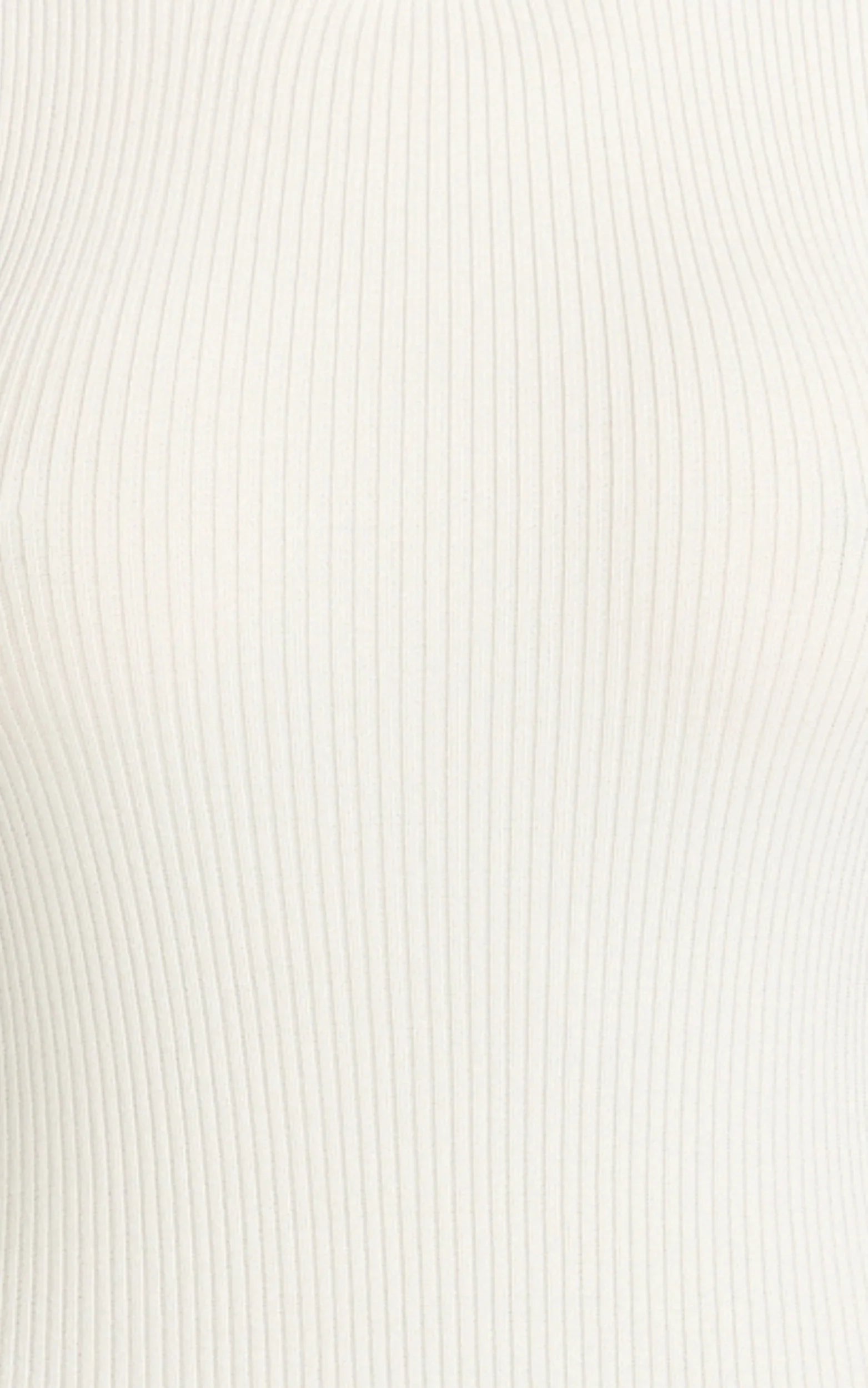 Lanie Midi Dress - Knitted Crew Neck Short Sleeve Dress in Cream