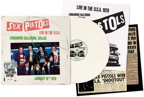 SEX PISTOLS - LIVE IN THE U.S.A.: LONGHORN BALLROOM, DALLAS (1/10/78) - WHITE COLOR - VINYL LP