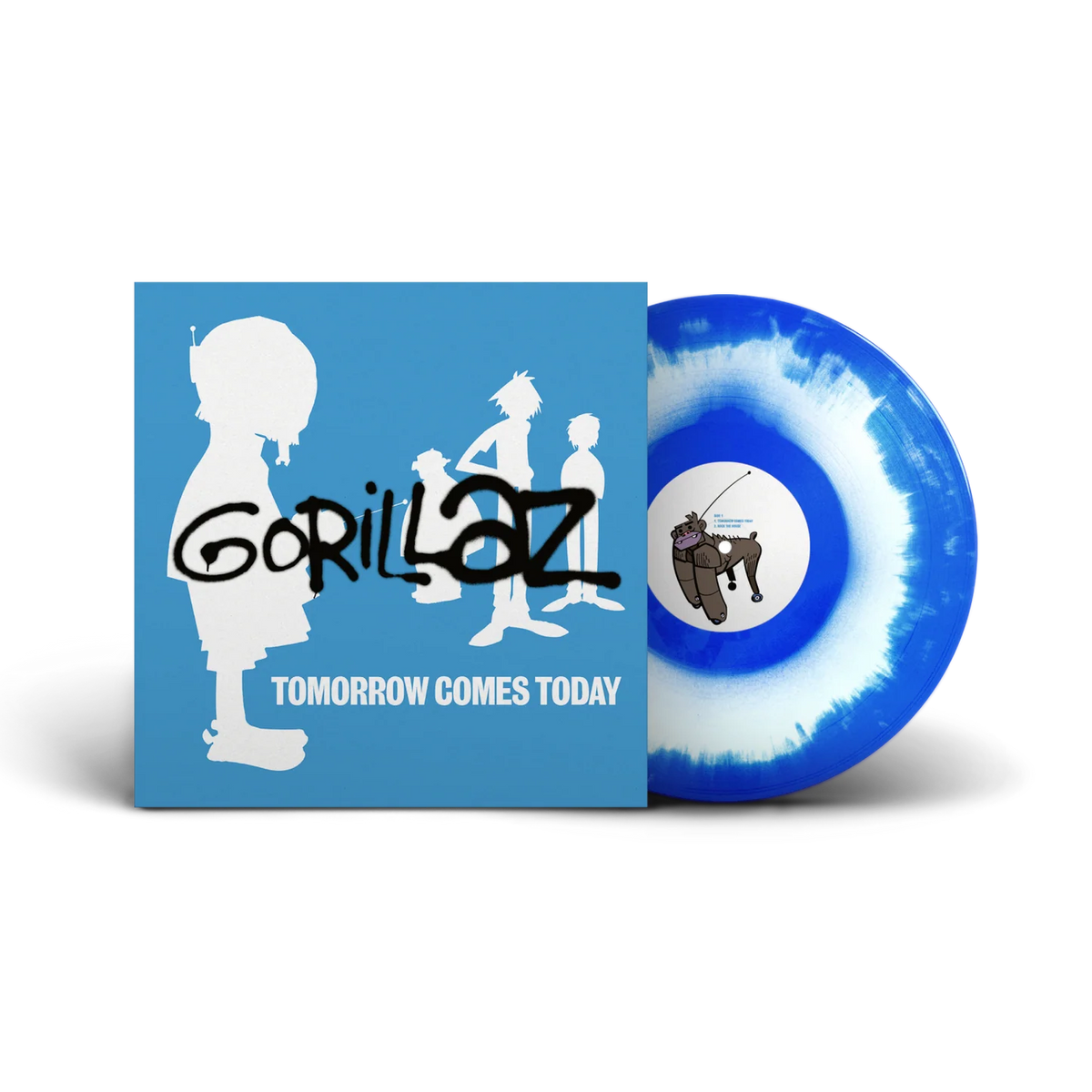 GORILLAZ - TOMORROW COMES TODAY - BLUE & WHITE COLOR - VINYL EP