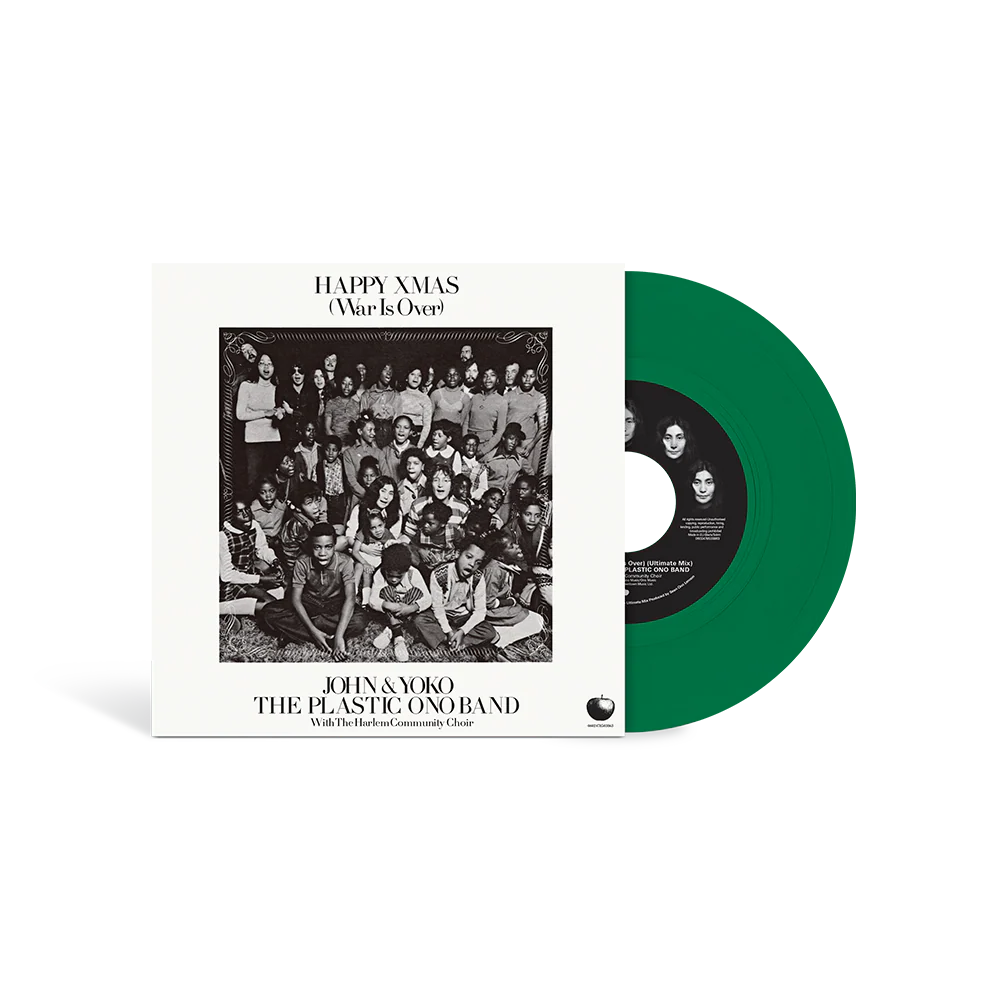 JOHN LENNON & YOKO ONO - THE PLASTIC ONO BAND - HAPPY XMAS (WAR IS OVER) - LIMITED EDITION - GREEN COLOR - 7 VINYL SINGLE