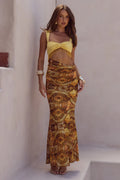 ALZONA CUTOUT MAXI DRESS - MAGNOLIA MANGO