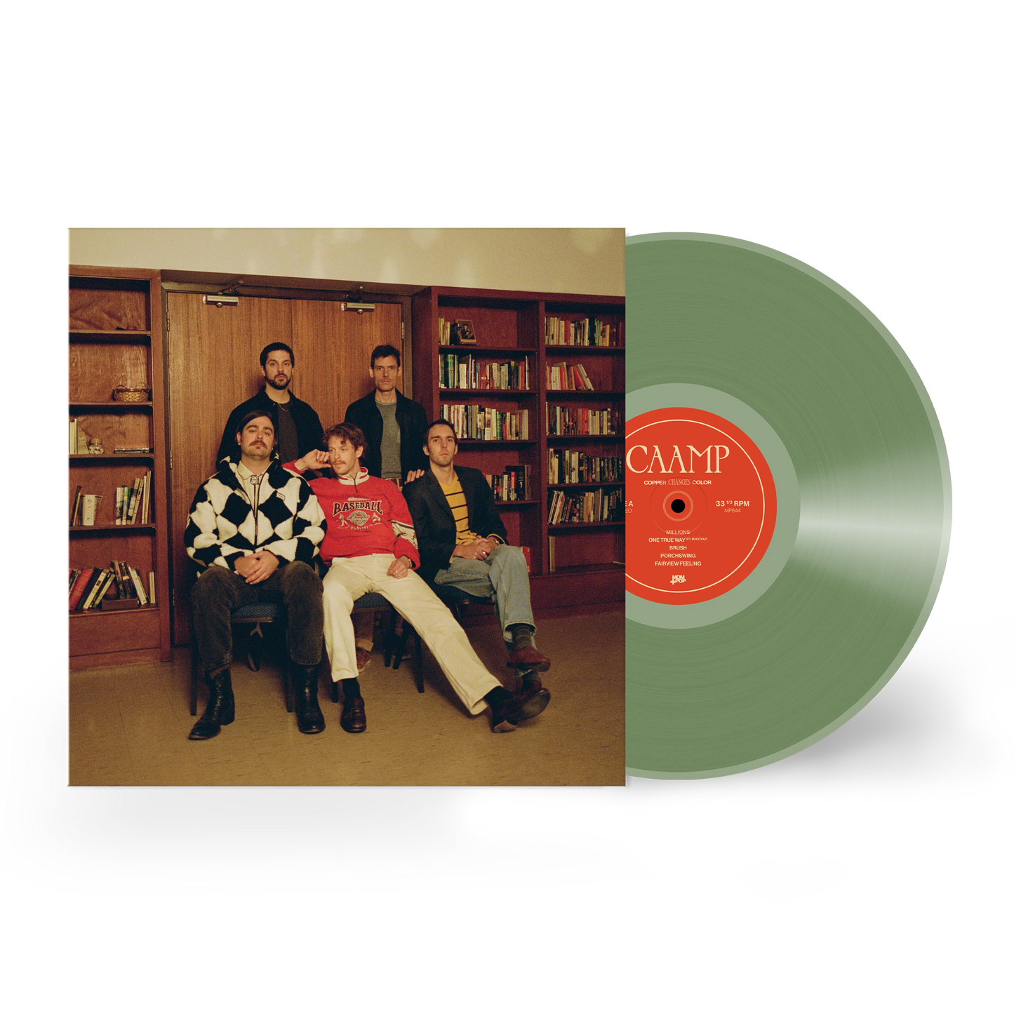 CAAMP - COPPER CHANGES COLOR - INDIE EXCLUSIVE EDITION WITH POSTER - OLIVE COLOR - VINYL LP