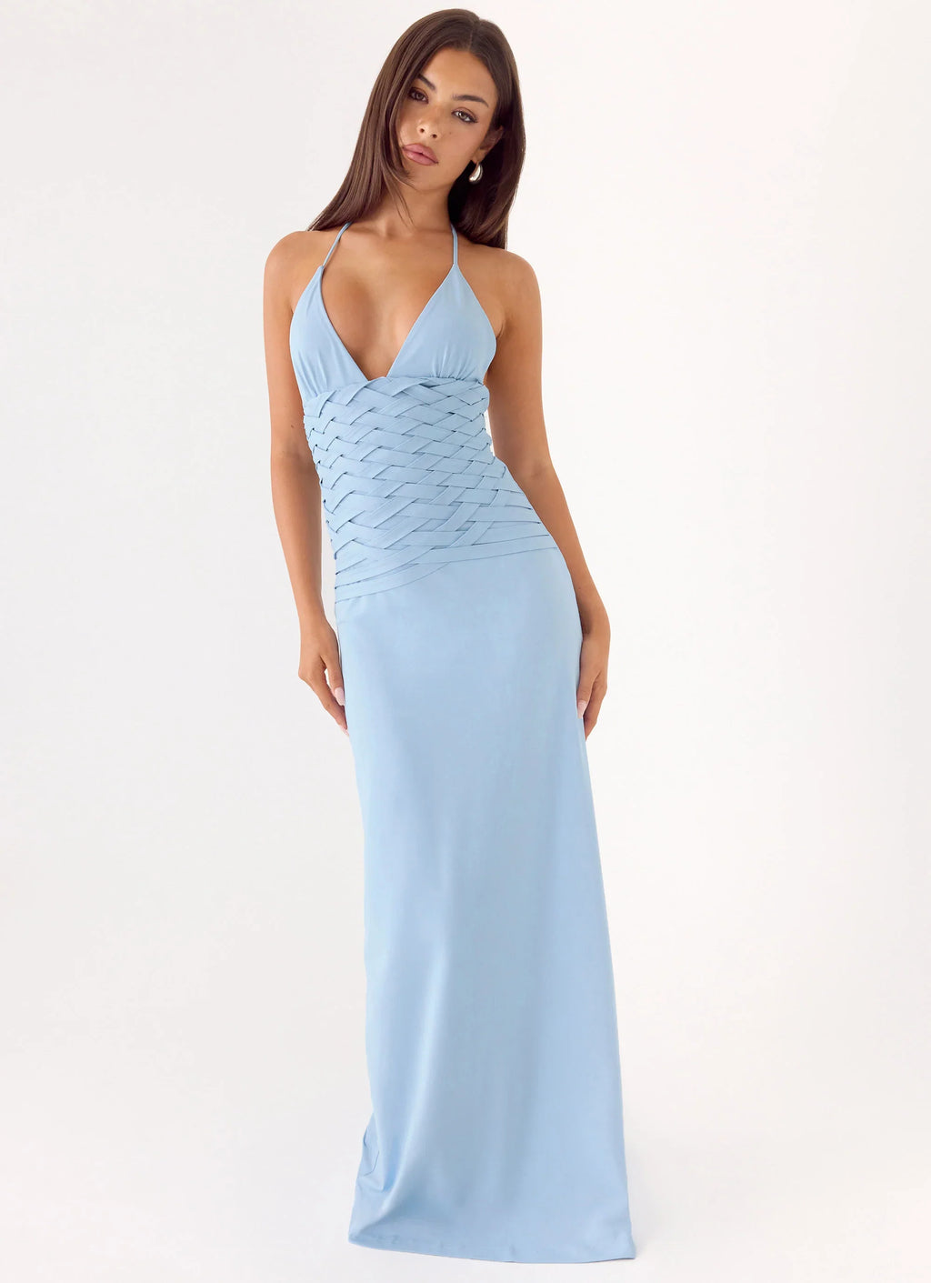 Miliano Handwoven Maxi Dress - Blue