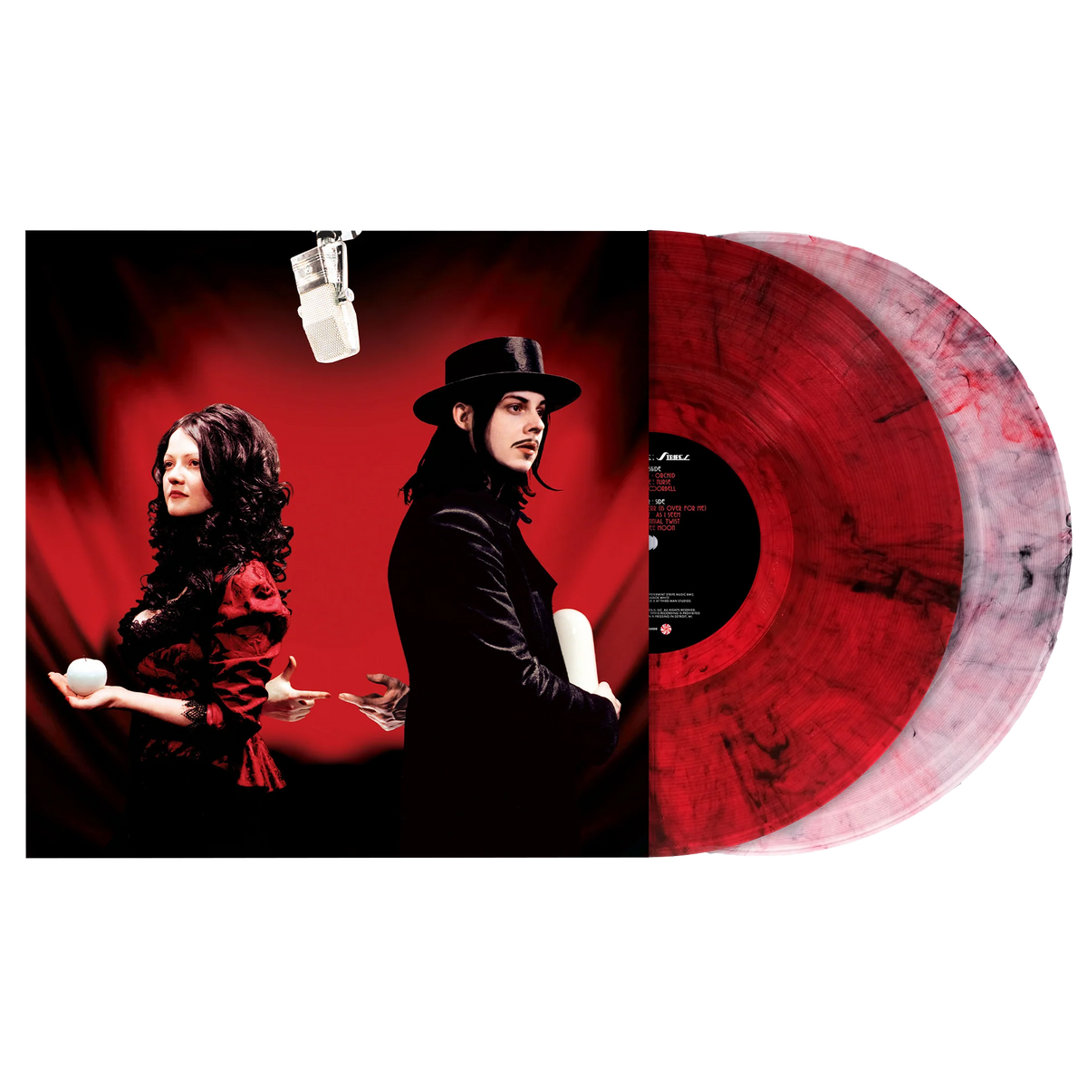 THE WHITE STRIPES - GET BEHIND ME SATAN - 20TH ANNIVERSARY EDITION - RED & CLEAR SPLATTER COLOR - 2-LP - VINYL LP
