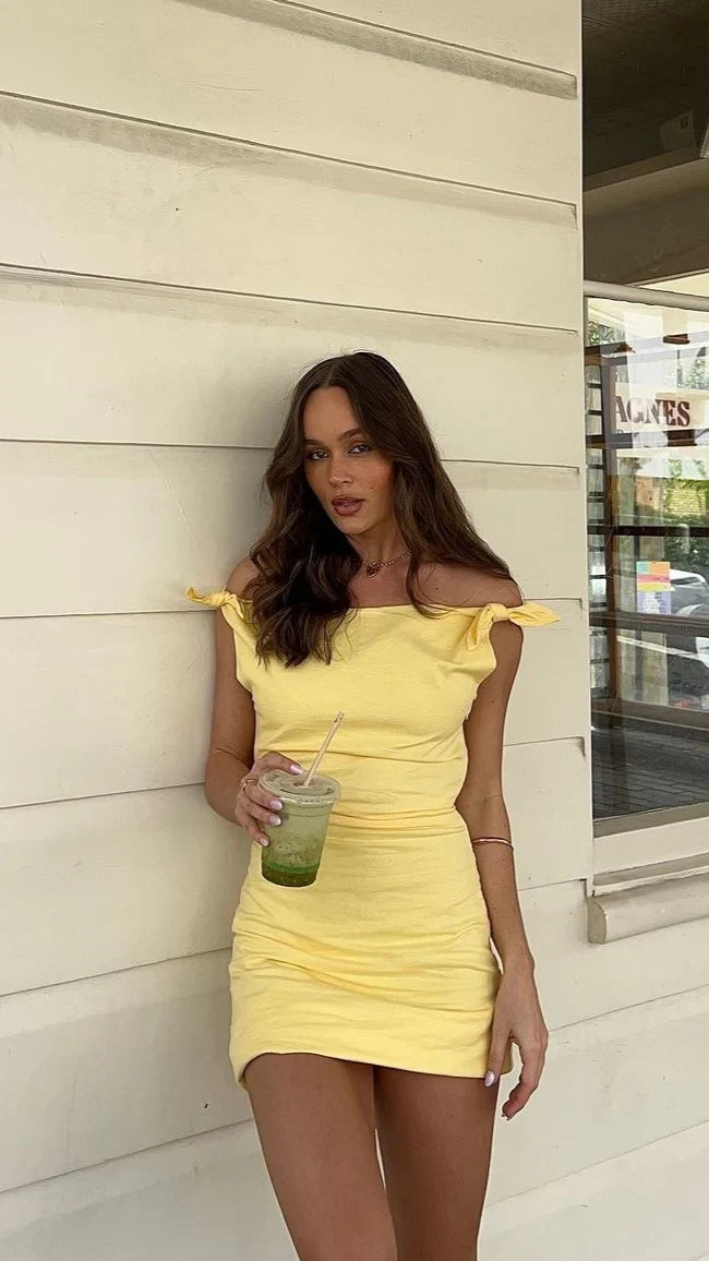 Ebbe Mini Dress - Lemon