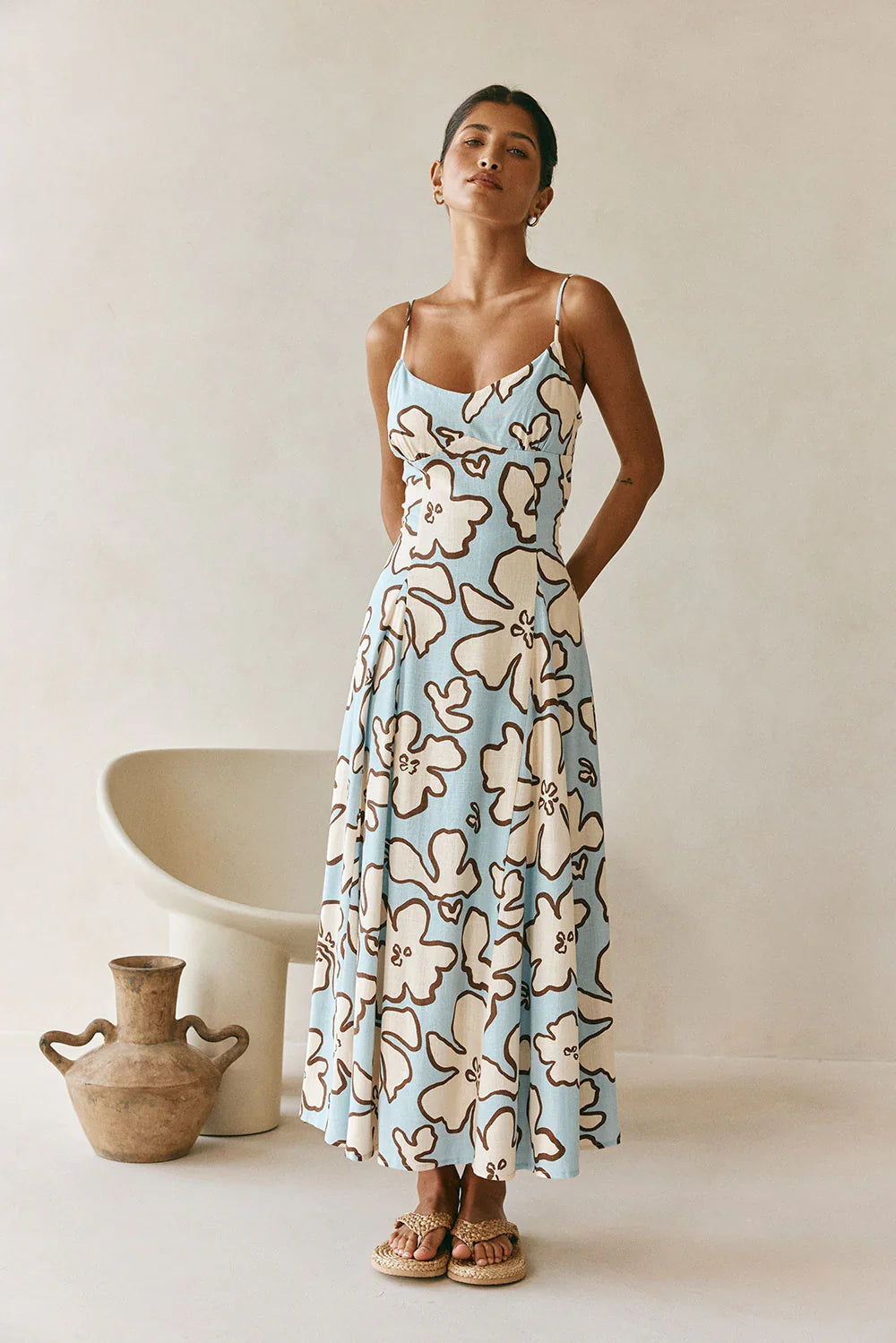 Seme Dress - Outline Floral
