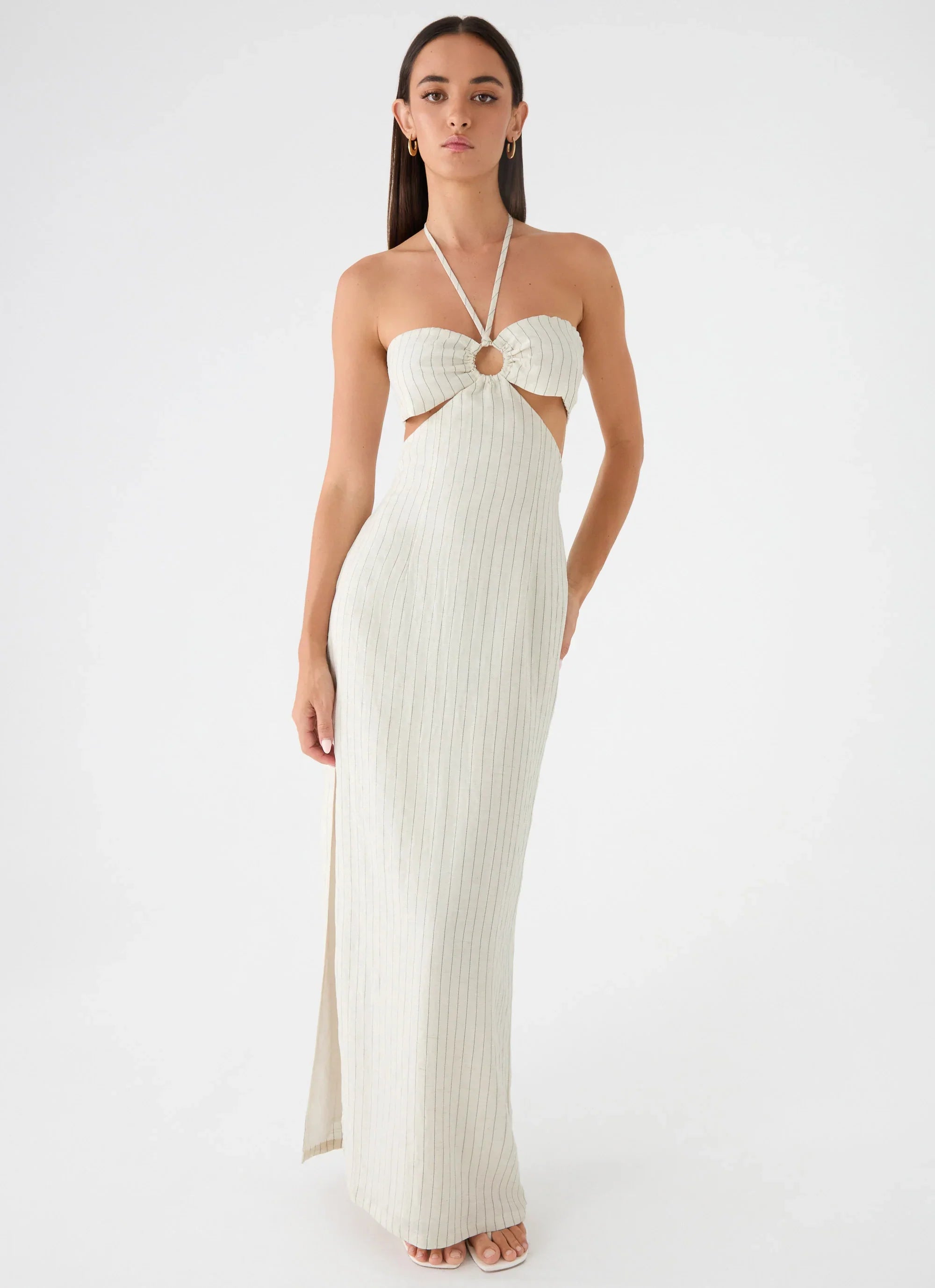 Laid Bare Maxi Dress - Desert Stripe