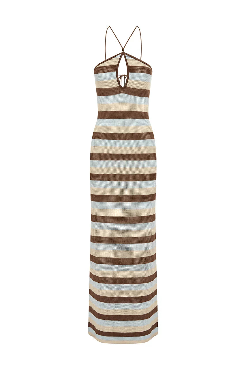 HAZEL MAXI DRESS - BLUE MULTI
