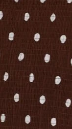 Gena Maxi Dress - Chocolate Polka