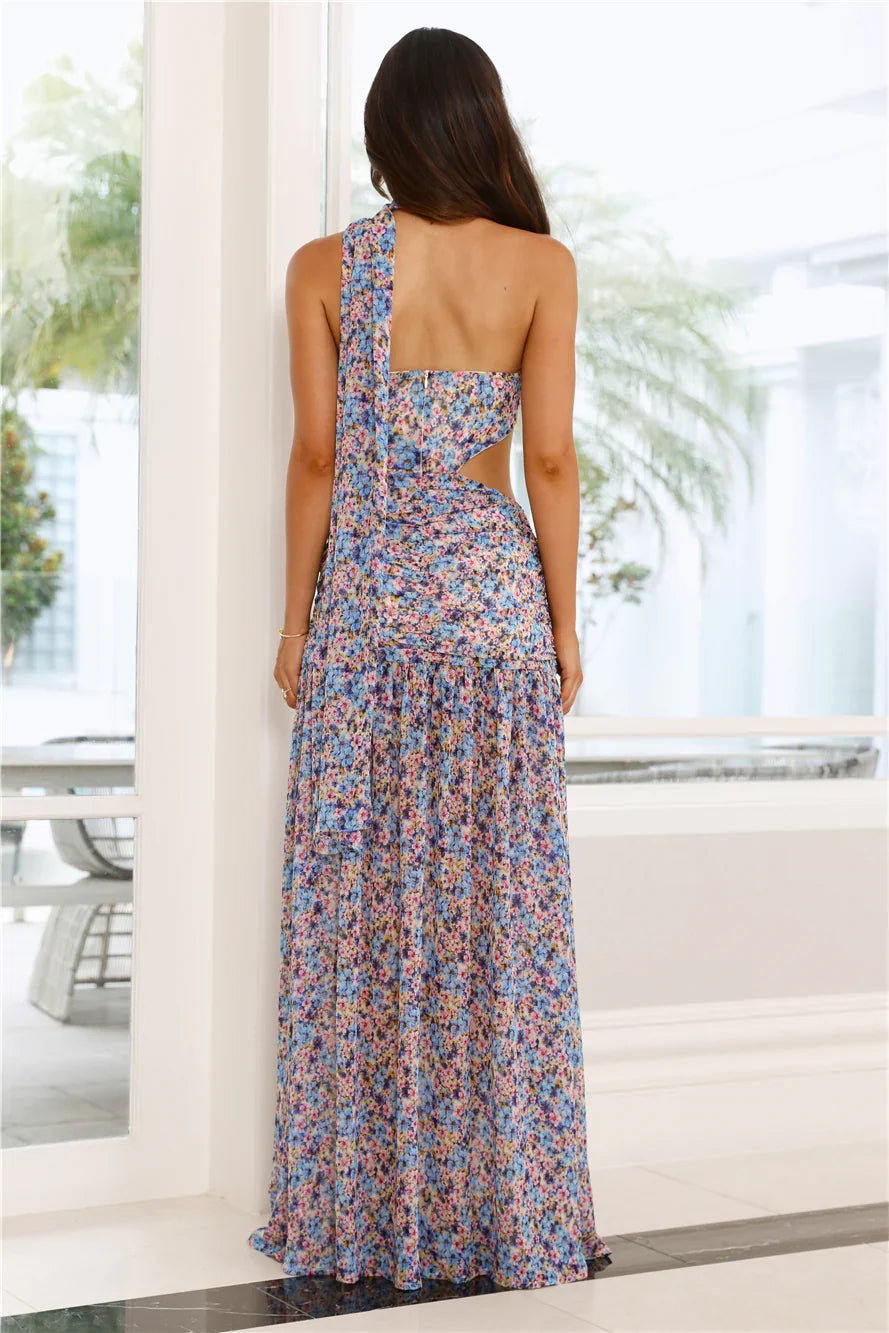 What A Girl Loves Strapless Maxi Dress Multi
