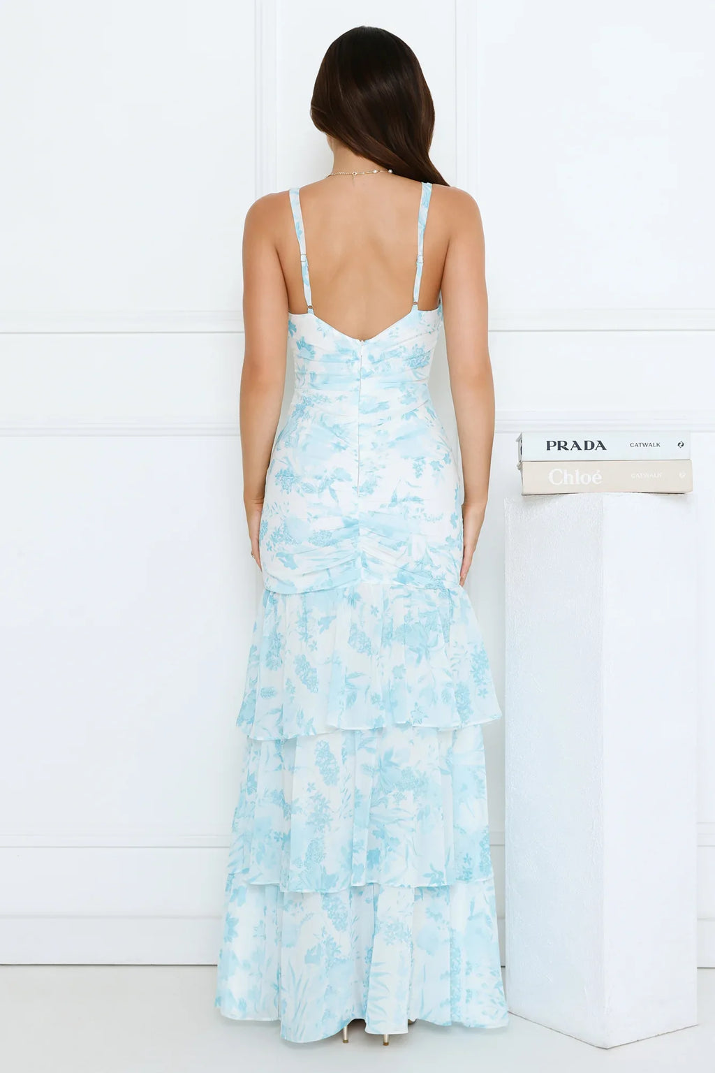 Too Pretty Tonight Maxi Dress Blue