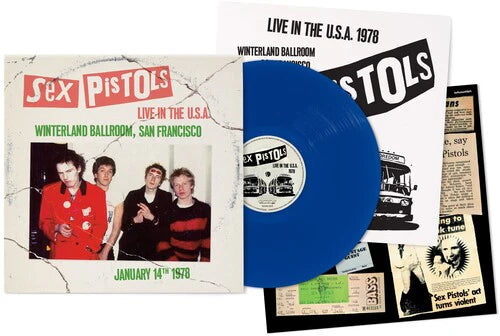 SEX PISTOLS - LIVE IN THE U.S.A.: WINTERLAND BALLROOM, SAN FRANCISCO (1/14/78) - BLUE COLOR - VINYL LP