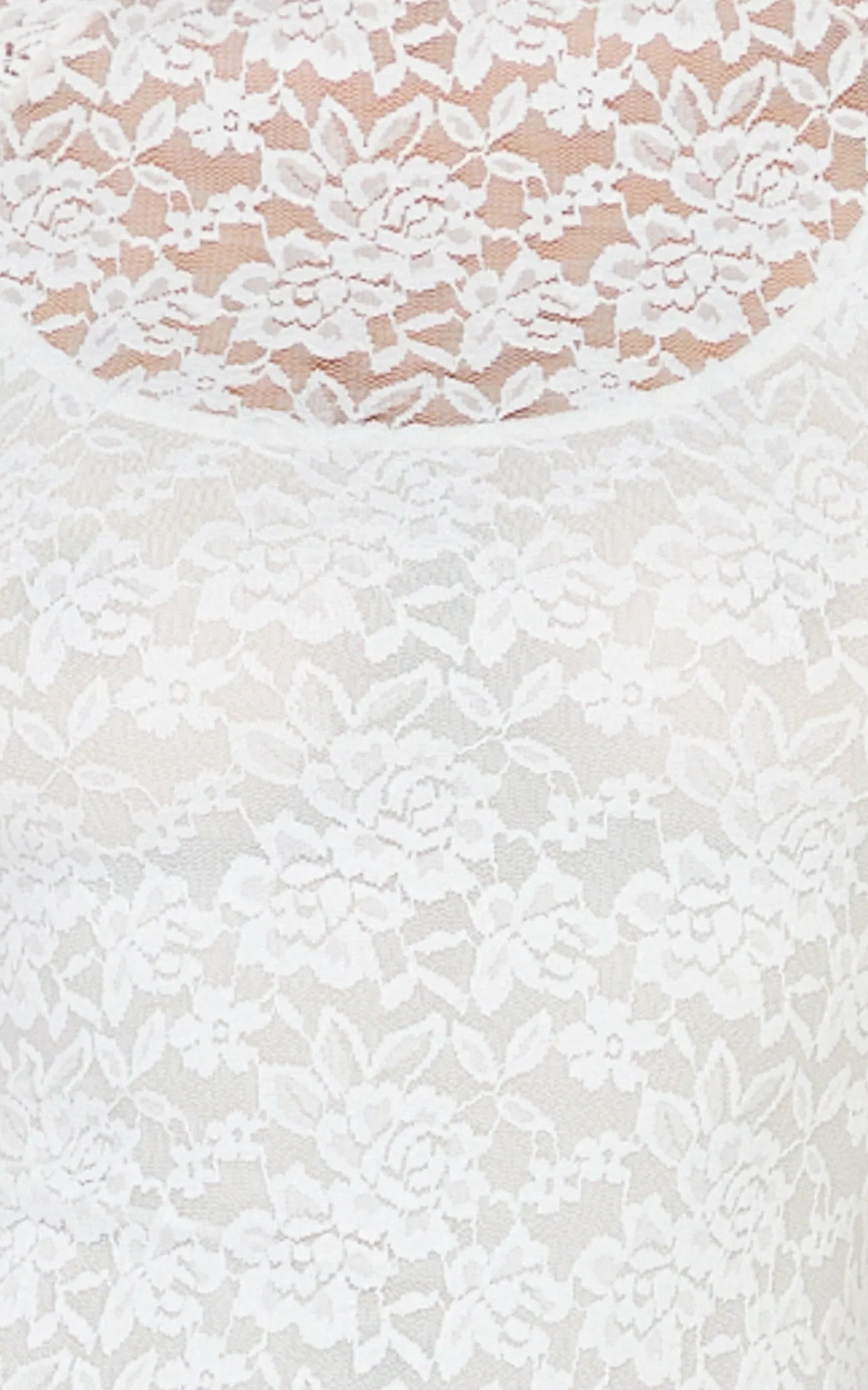 Emma Midi Dress - Lace Cap Sleeve Bodycon Dress in White