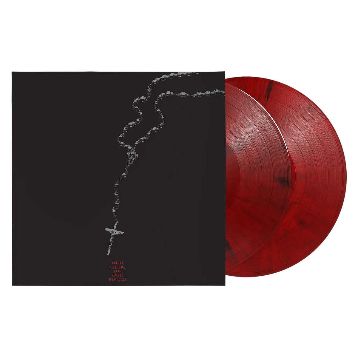 MY CHEMICAL ROMANCE - THREE CHEERS FOR SWEET REVENGE - 20TH ANNIVERSARY EDITION - RED & BLACK MARBLE COLOR - 2-LP - VINYL LP