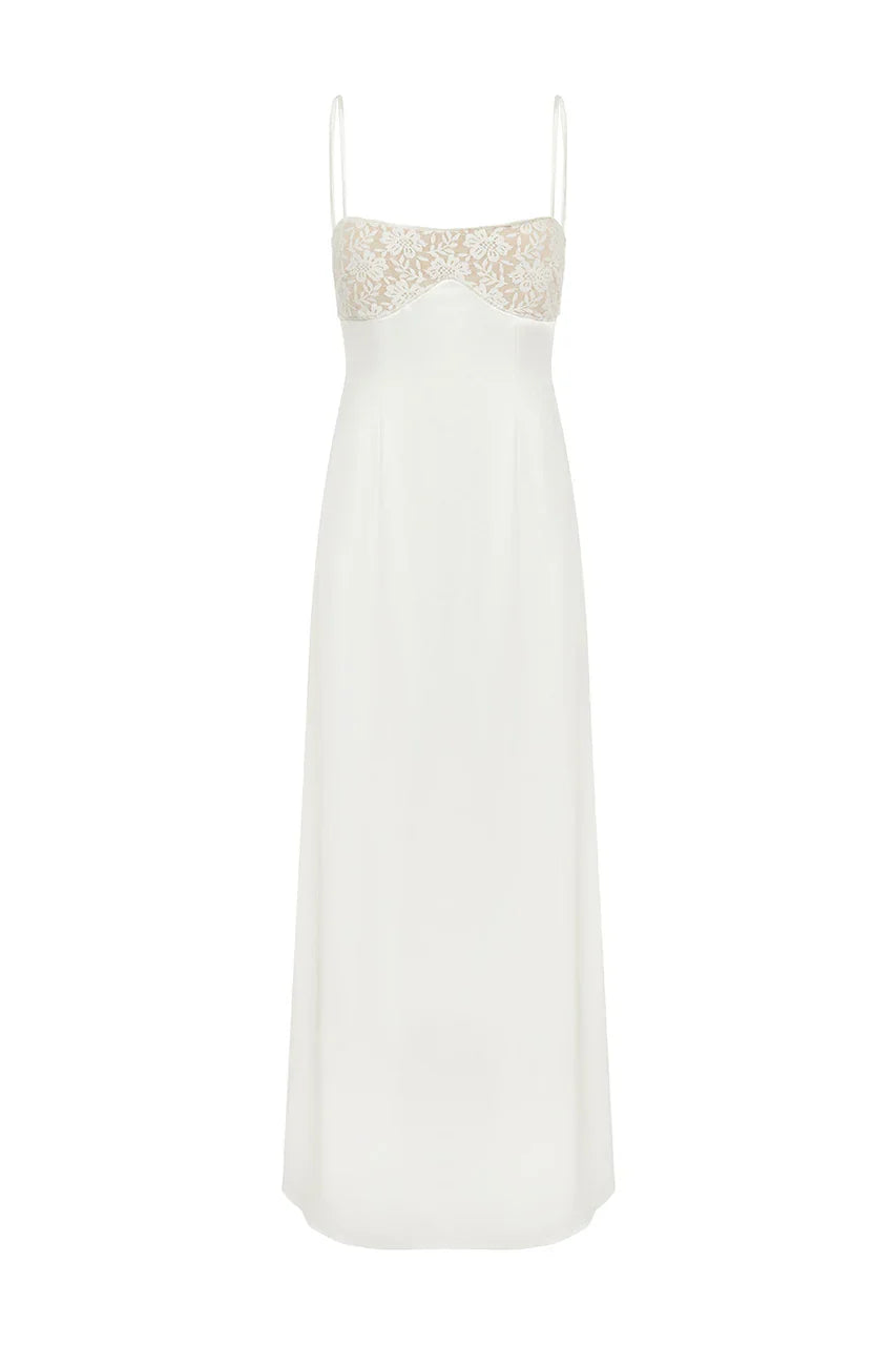 ALLULA MIDI DRESS - IVORY
