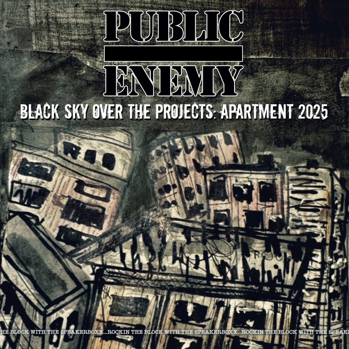 PUBLIC ENEMY - BLACK SKY OVER THE PROJECTS: APARTMENT 2025 - VINYL LP