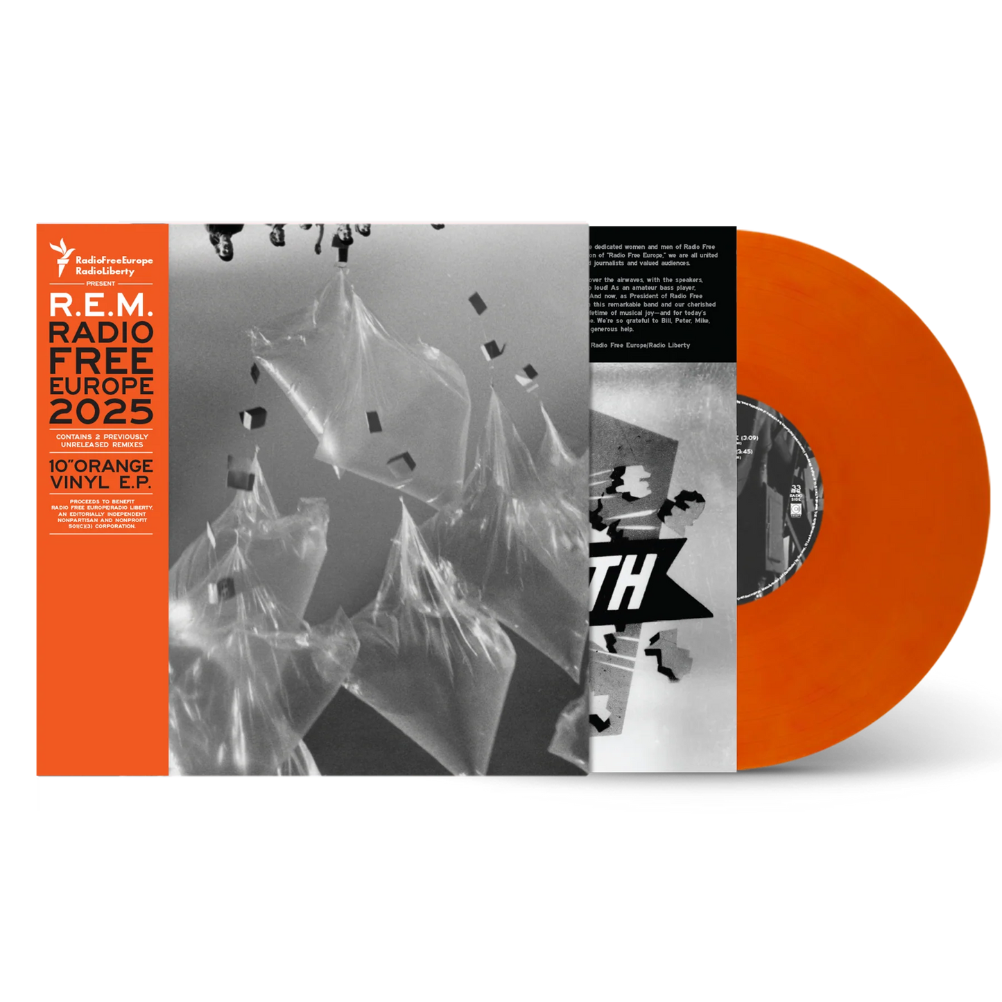 R.E.M. - RADIO FREE EUROPE 2025 - LIMITED INDIE EXCLUSIVE - ORANGE COLOR - 10 VINYL EP