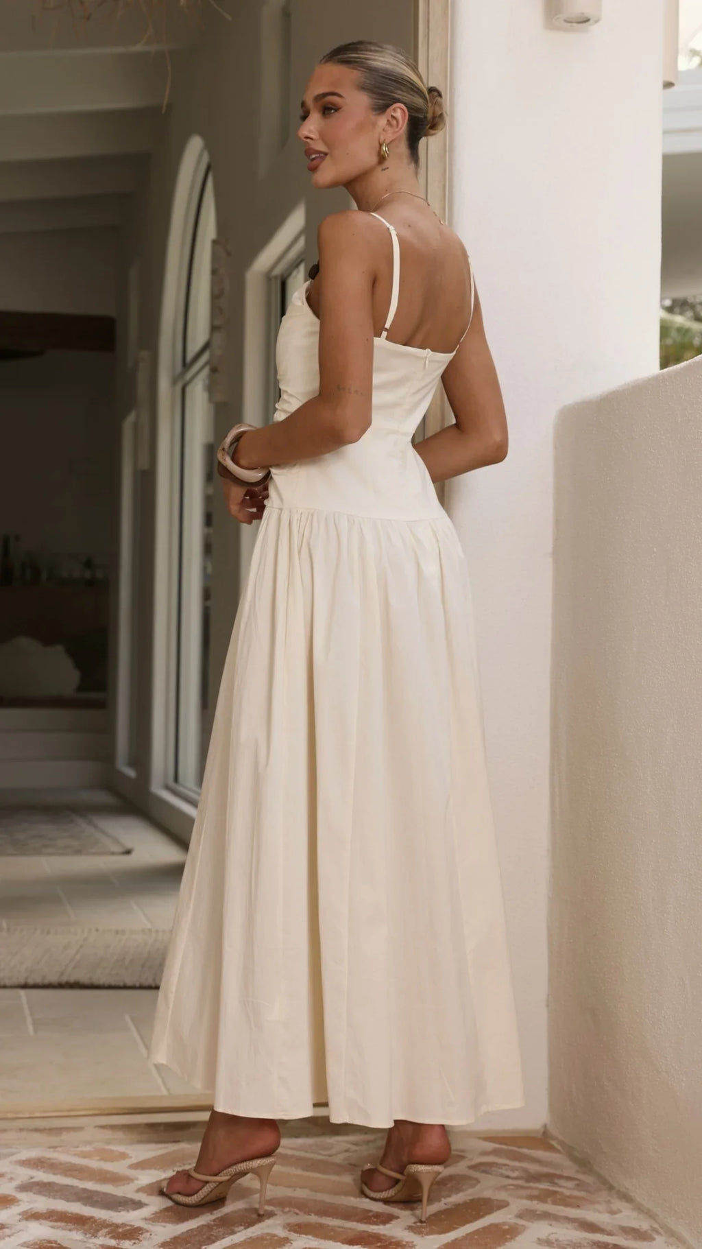 Raziela Maxi Dress - Cream