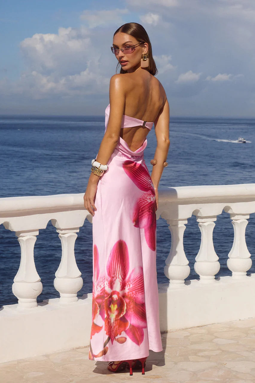 CELESTE MAXI DRESS - ORCHID PINK