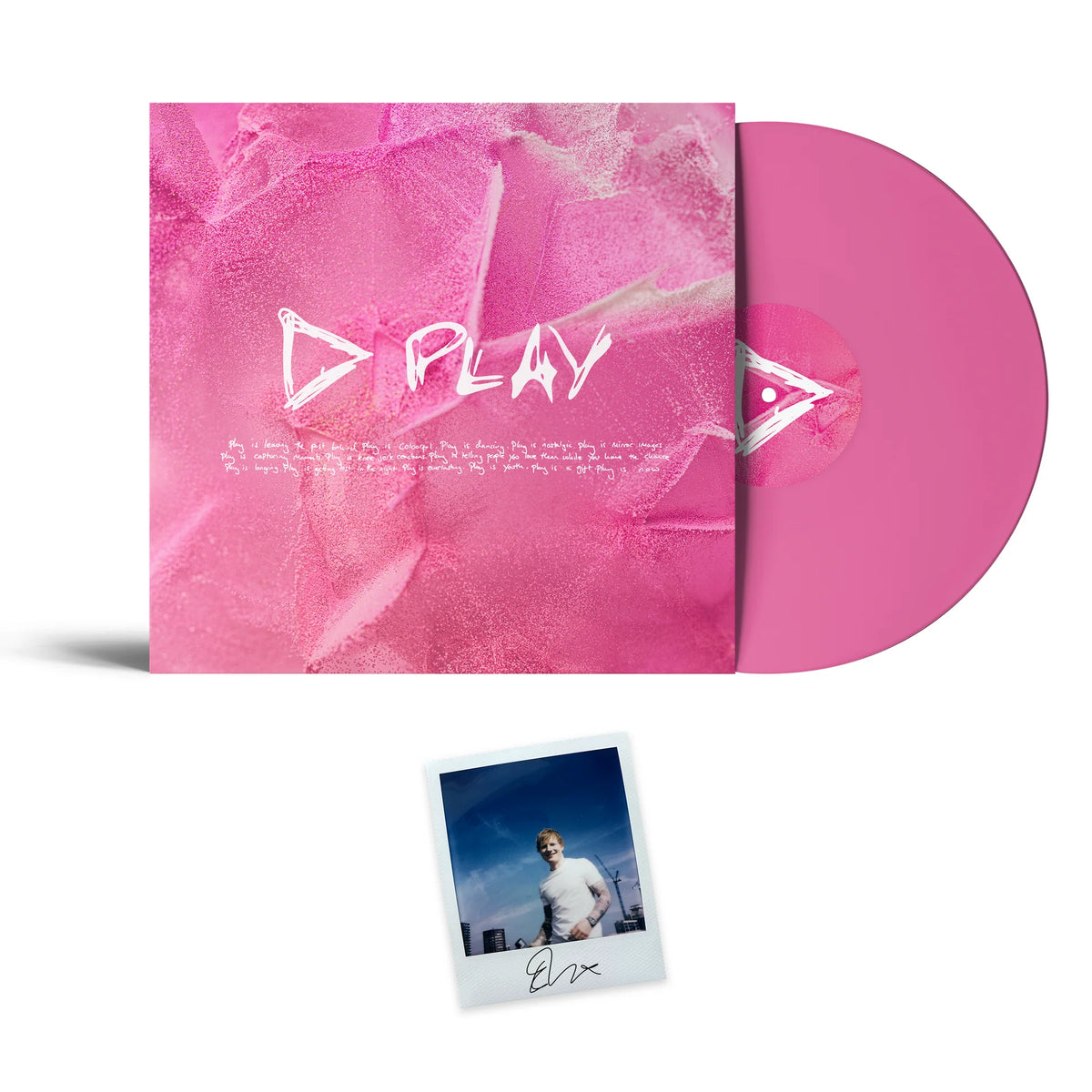 ED SHEERAN - PINK - INDIE EXCLUSIVE - WITH SIGNED POLAROID - PINK COLOR - VINY LP