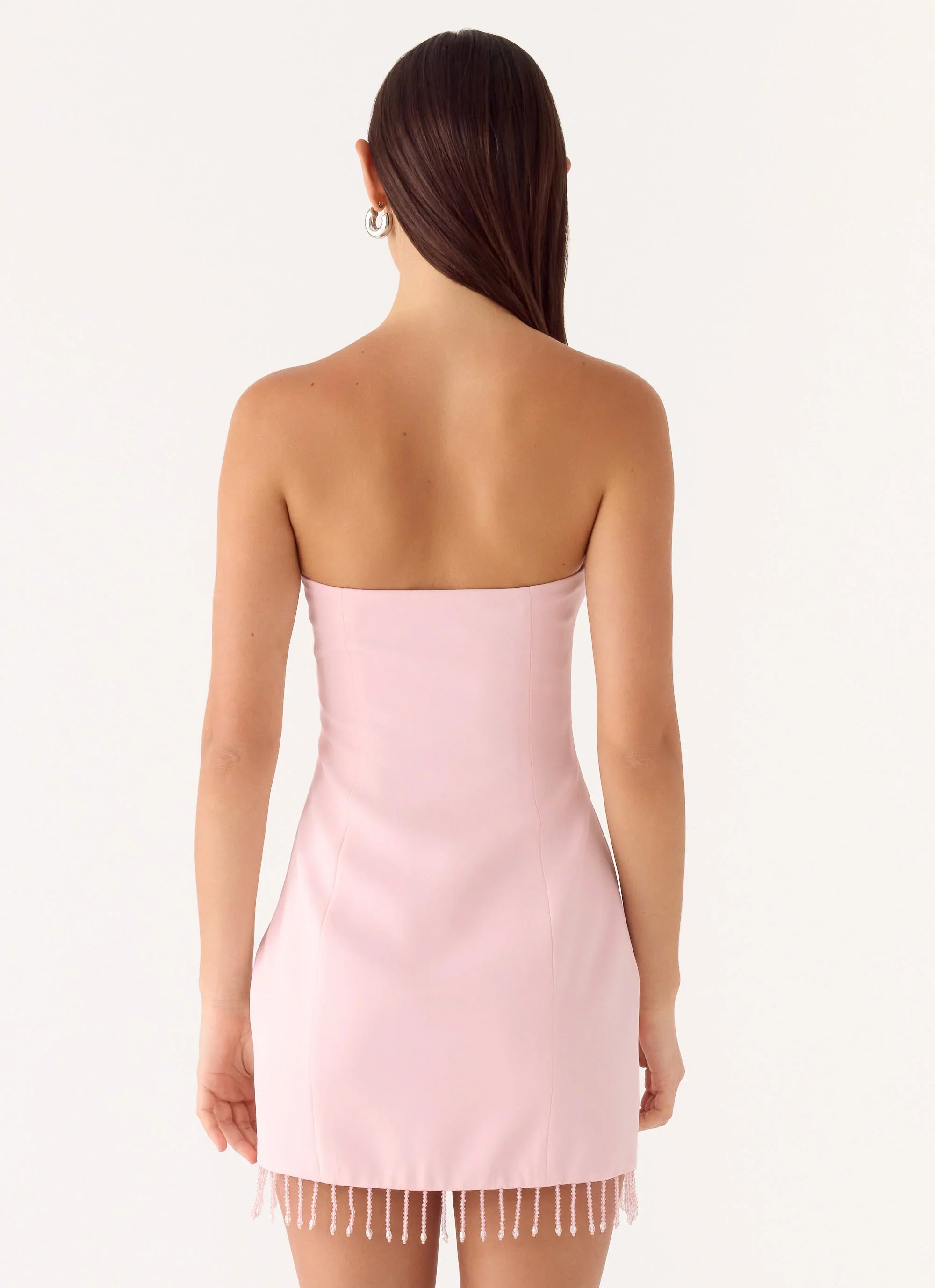 Arista Strapless Mini Dress - Pink