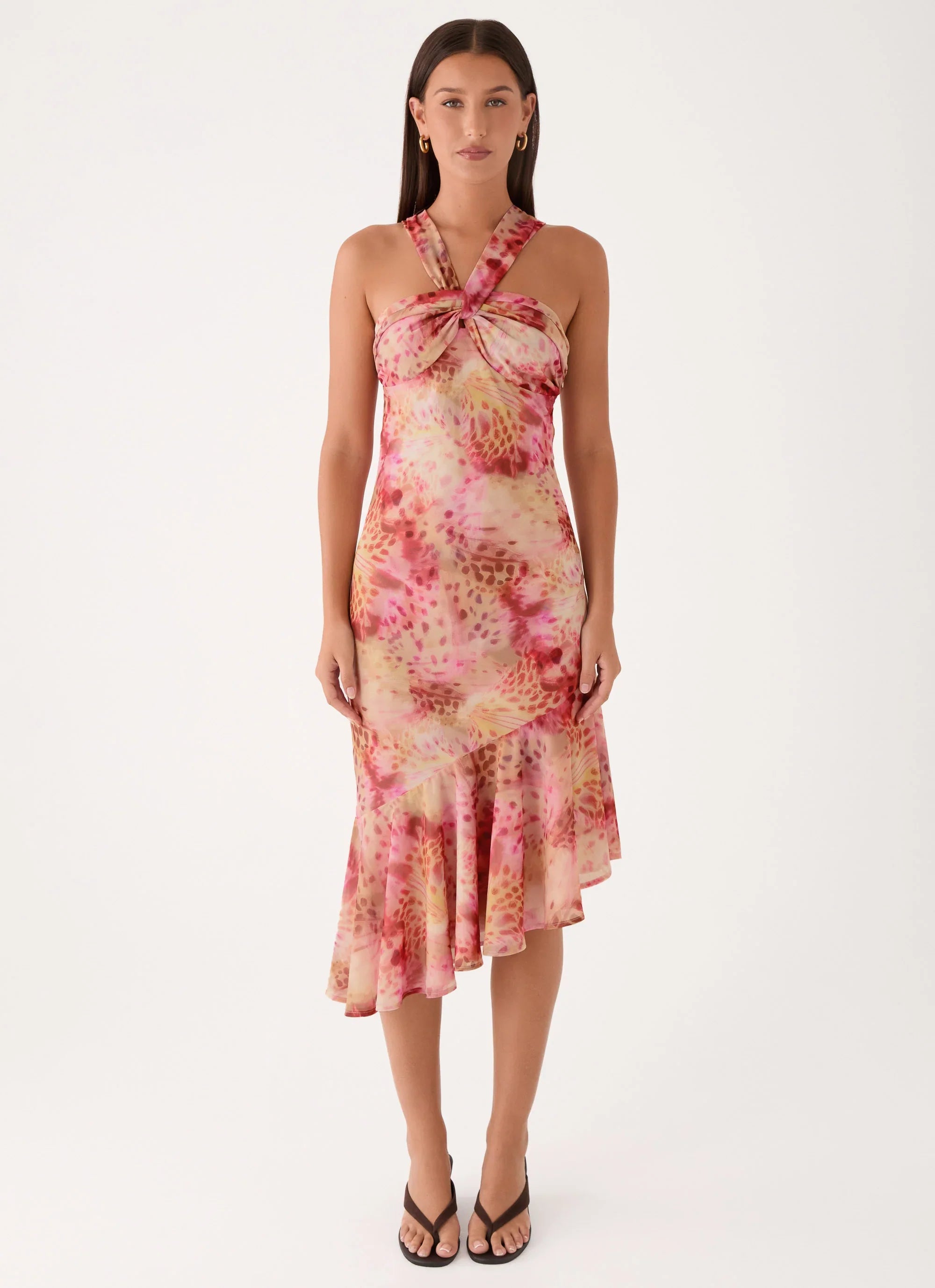 Sinnie Midi Dress - Botanic Cheetah