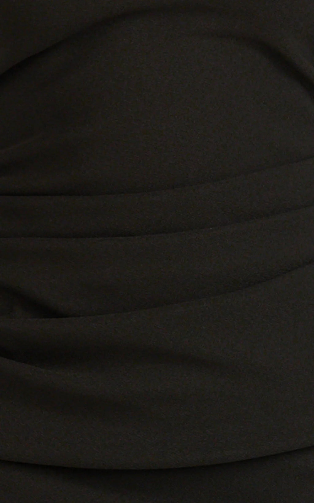 Lani Midi Dress - Scooped Neckline Draped Skirt Halter Dress in Black