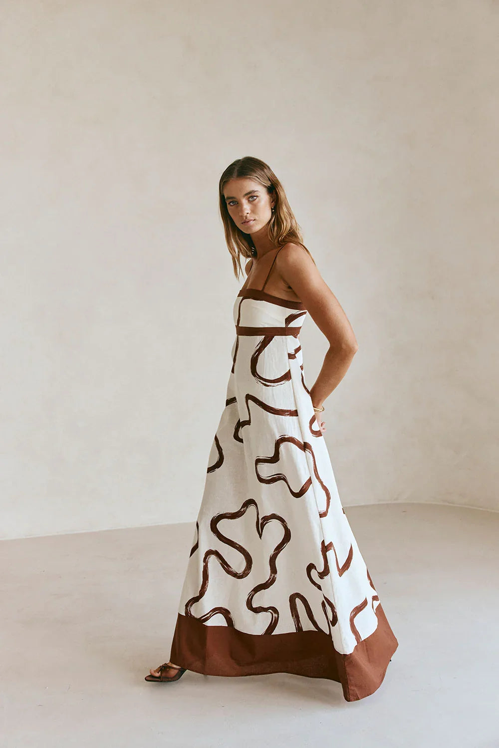 Addy Dress - Marbled Mocha