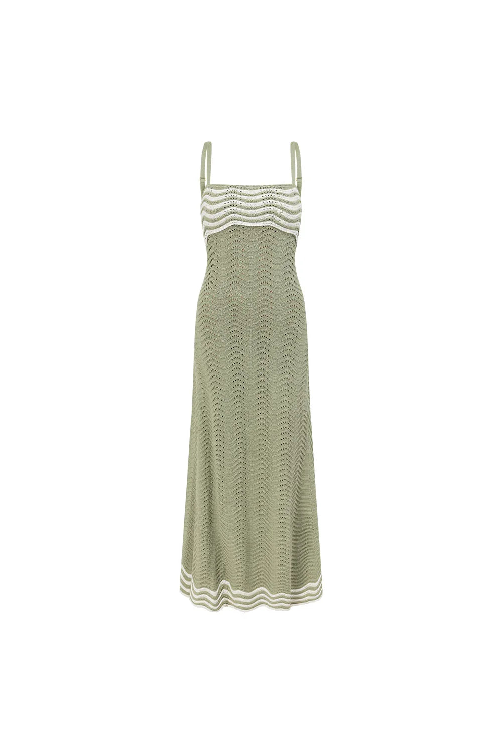 Scallop Knit Maxi Dress